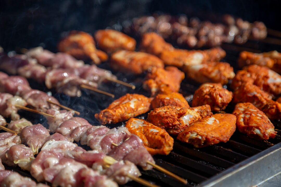 marinated meat ready for grill